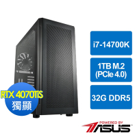 華碩Z790平台[魔風鬥神]i7-14700K/32G/RTX 4070 Ti S/1TB_M2