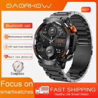New Smart Watch For Men Bluetooth Talk Waterproof Watch Blood Pressure Outdoor Sports Compass Smart Watch Android Xiaomi Huawei