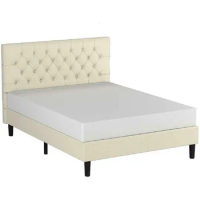Taupe Bedroom Set Furniture Queen Bed Frame Twin Double Bed Base Bedframe King Size Foundation Frames Full Bases &amp;