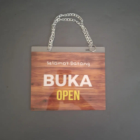 Akrilik Buka dan Tutup free Rantai
