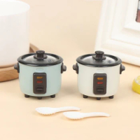 1:12 Dollhouse Miniature Rice Cooker Mini Appliances Decoration For Doll House Electric Rice Cooker Kitchen Accessories