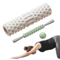 Muscle Roller For Legs Yoga Exercise Manual Body Foam Roller Set Yoga Muscle Foam Roller Stick For Arms Hip Legs Home Pilates