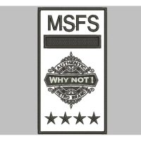 DD-108 PATCH BORDIR LOGO MSFS WHY NOT STAR EMBROIDERY