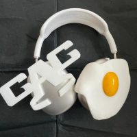 Original Fried Eggs Airpods Max Case Cover Ornament Custom Design Resin Airpods Protective Case Headset Accessory for Y2K Gift