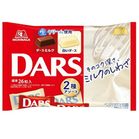 【江戶物語】MORINAGA 森永 DARS 雙味可可塊 99g 白可可/牛奶可可  生奶油 巧克力 日本原裝進口