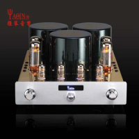 Hot YAQIN MC-10T Desktop El34 Vacuum Tube Amplifier Hifi Tube Amp Preamplifier with 12AX7 Pre-amp