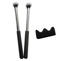 2Pcs Tongue Drum Sticks Drumsticks with Stand Music Instrument Accessory Percussion Drumsticks Drum Mallet for Marimba Yoga