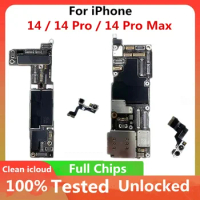 Unlocked For iPhone 14 Pro Max Motherboard With Face ID Clean iCloud Original Mainboard Logic Board For iPhone 14 Pro Full Chips