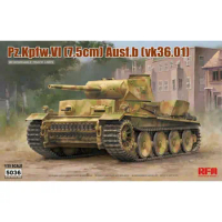 RYEFIELD MODEL RFM RM-5036 1/35 Pz.Kpfw.VI (7.5cm) Ausf.b(VK36.01) - Scale Model Kit