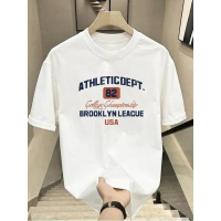 2026 New 100% Cotton Heavyweight Short Sleeve T-Shirt for Men 2025 New Summer American Style Large S