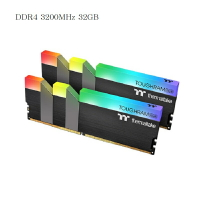 【獨家！另享10%回饋】曜越 鋼影 TOUGHRAM RGB 記憶體 DDR4 3200MHz 32GB (16GBx2)黑色/R009D416GX2-3200C16A
