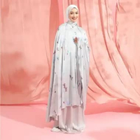 Lozy Hijab - Lesti Prayer Set Series 2 (Mukena Bahan Silk Set Pattern Motif 2in1 Koleksi Raya Lebara
