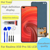 100% Test TFT LCD For Realme X50 Pro Display For Oppo Realme X50 Pro 5G LCD Touch Screen RMX2075 RMX2071 RMX2076 Display Parts