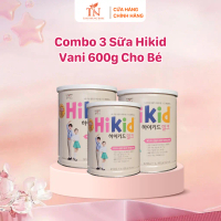 Combo 3 Sữa Hikid Vani 600g Cho Bé 1-9 Tuổi – Tăng Chiều Cao, Bổ Sung Dinh Dưỡng, Chính Hãng Hàn Quố