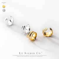 Le Silber Co.S925 - Minimalist Elysian Cuff Earrings Subang Telinga/Anting-Anting Perak