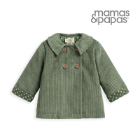 【Mamas &amp; Papas】梅綠達-燈芯絨雙排扣大衣_Laura Ashley聯名款(3種尺寸可選)