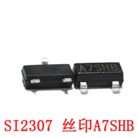 Smd Transistor Si2307 A7shb Silk Screen Sot-23 P-Channel Mosfet