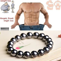 BOEYCJR Lose Weight Natural Terahertz Stone Beads Energy Bangles &amp; Bracelets Fashion Jewelry Bracelet for Men or Women