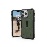 【UAG】iPhone 15 Pro Max 磁吸式耐衝擊保護殼-綠(吊繩殼 支援MagSafe功能)