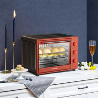 Household Electric Ovens Multifunctional Automatic Baking Cake Pizza Oven Air Fryer Electric Grills Large Capacity Kitchen Oven