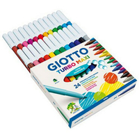 義大利 GIOTTO 可洗式兒童安全彩色筆(24色)