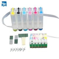 T0811 continuous ink supply system empty cis ciss for epson photo 1410 R390/RX590/R270/RX690/RX610/RX615/R290/R295 printer