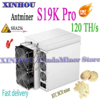 New Antminer S19K Pro miner 120T SHA256 Bitcoin Asic miner better than AntMiner S19 T21 S21 S19j Whatsminer M50 M50S M53 M31s K9