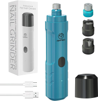 Dog Nail Grinder with 2 LED Light3-Speed Rechargeable Dog Nail Trimmers Upgraded Powerful Electric D