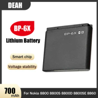 1PCS 3.7V 700mAh BP-6X BP 6X BP6X Lithium Rechargeable Battery For Nokia 8800 8800S 8800D 8800SE N73I 8860 8801 Li-Ion Batteria