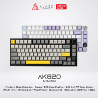 Ajazz AK820 Ak-820 Pro SC Wireless Mechanical Gaming Keyboard Hotswappable 5 Pin 3 Mode Connection w