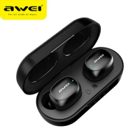AWEI T13 TWS Wireless Bluetooth Earphone Stereo Music Headphones Touch Control Headset IPX5 Waterproof With Microphone For Phone