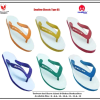 Sandal Swallow Jepit Sendal Swallow Isi 6 Pasang Setengah Lusin Ukuran 9-12 untuk Pria - Shoes Karet