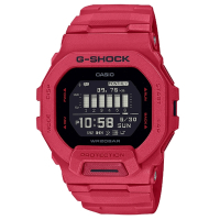 CASIO 卡西歐 G-SQUAD 搶眼運動追蹤數位手錶-艷紅 GBD-200RD-4