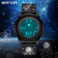 Top Brand Watches Astronaut Cartoon Electronic Watch Digital For Boy Countdown Japanese G Style Women Shock proof Clock 2122