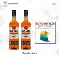 Bacardi Spiced Rum Gold Carta Oro 750mL Buy 2 Free 1x Rope Cap