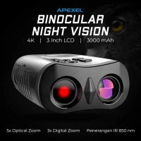 Teropong teleskop infrared Binocular Night Vision Recorder 4K 3 Inch LCD 3000mAh berburu malam - APL