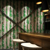 【免運】壁貼美式復古懷舊木紋墻紙仿樹木個性古典壁貼飯店酒吧餐廳客廳背景墻
