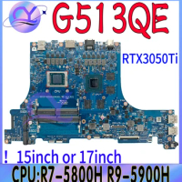 G513QE Mainboard For ASUS G513 G513Q G513QM G513IC G513IH PX513I PX513IC PX513QE G513I Laptop Motherboard R7 R9 100%Working