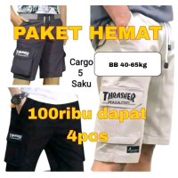Celana Kargo Bordir Pria kolor pria dewasa celana pendek