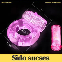 Ring Delay Tunda Ejakulasi Ring Silikone Berfrekuensi Getar R020