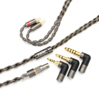 DUNU Hulk Pro Mini Highly-refined Furukawa Single-Crystal Copper Cable with 2.5/3.5/4.4mm 3 Connectors Q-Lock PLUS 0.78mm/MMCX