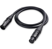 [2美國直購] 電纜線 Cable Matters 2-Pack Premium XLR to XLR Microphone Cable 3 Feet &amp; 1/4 Inch TS to TS Electric Guitar Cable