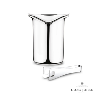 【Georg Jensen 官方旗艦店】WINE &amp; BAR 冰桶與冰塊夾(不鏽鋼)