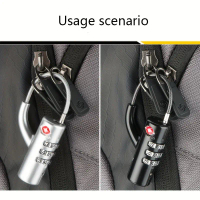 1 Piece TSA Customs Lock TSA Luggage Password Lock Wire Rope Luggage Password Lock Bag Lock
