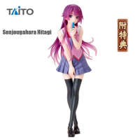 In Stock Original TAITO Chemical Language Senjougahara Hitagi Anime Figure 18Cm Anime Action Figurine Model Toys for Boys Gift