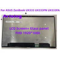 Origianl 13.3" For ASUS ZenBook 13 Lingya Deluxe13 UX333 UX333FN UX333FA LED LCD Screen+ Glass Assembly 1920X1080 FHD