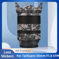 For 7artisans 50mm F1.8 STM For Sony Mount Camera Lens Sticker Coat Wrap Protective Film Protector Decal Skin AF50F1.8