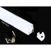 cover led strip alumunium siku sudut 1meter / rumah led strip