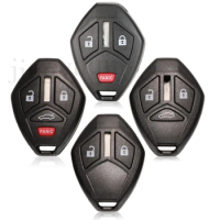 jingyuqin 10PCS/Lot Car Key Shell For Mitsubishi Lancer Outlander Endeavor Galant 2/3/4Buttons Remote Key Case Cover