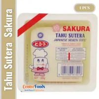 Tahu Sutera Kotak Putih Sakura Segar - Tahu Sutra Silken Jepang Japanese Tofu SAKURA Fresh | 300gr [